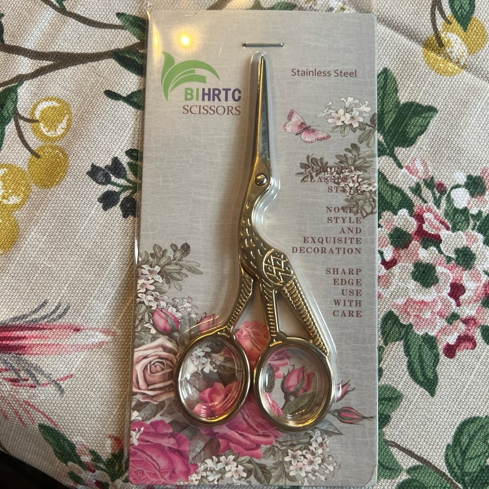 High Quality Stainless Steel Stork Scissors for Cross-stitch, Embroidery